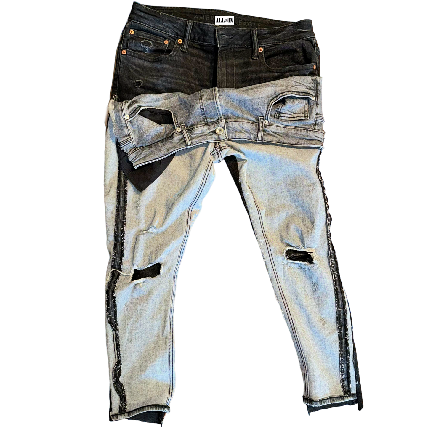 Inside Out Flap Over Jeans