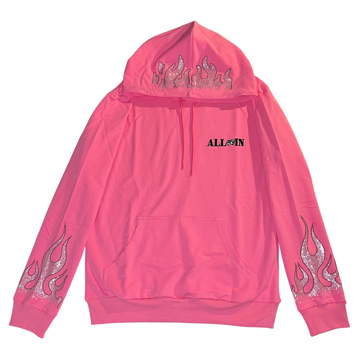 Pink Rhinestone Hoodie