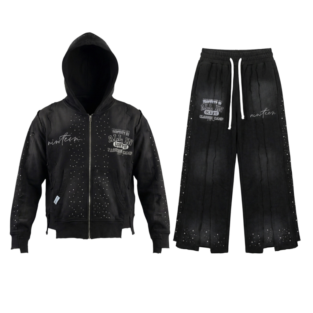 Black sweat suit