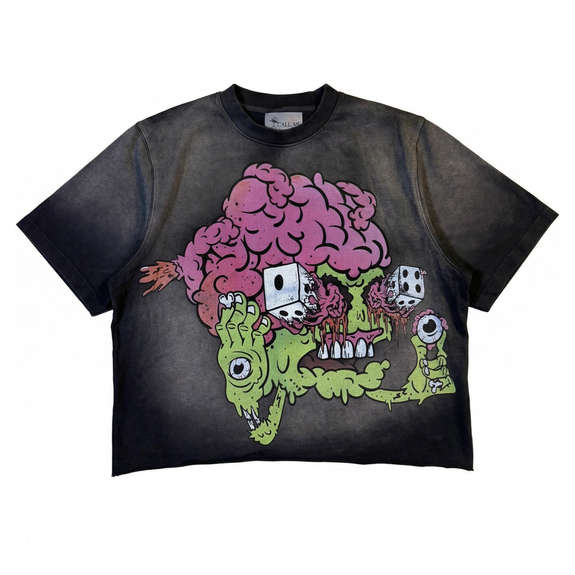 Faded risky maniac tee