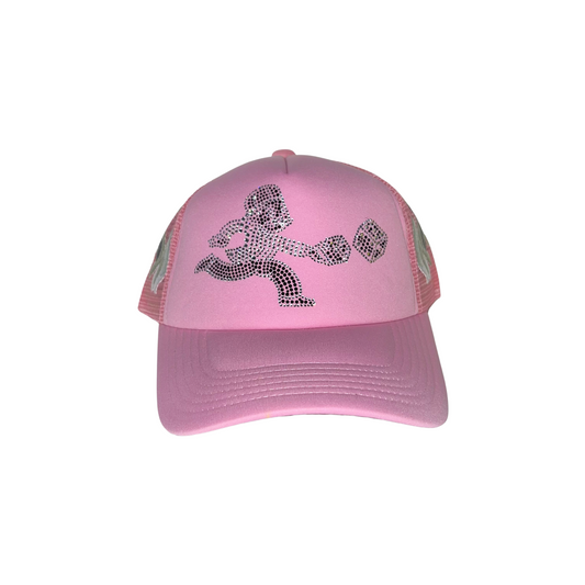 Pink Rhinestone Hat