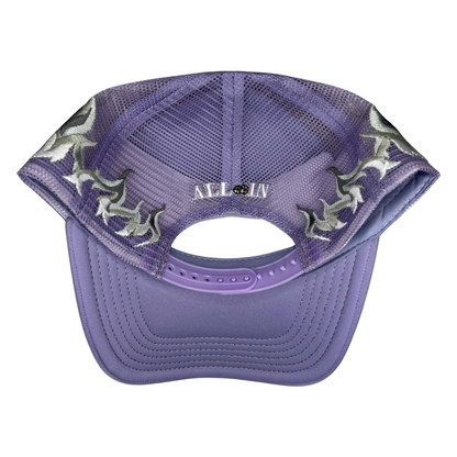 Purple Rhinestone Hat